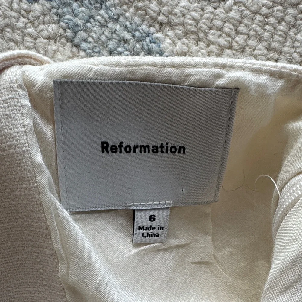 Reformation Cream Bustier with Black Lace Accent - Picture 5 of 7